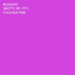 #D244DD - Fuchsia Pink Color Image