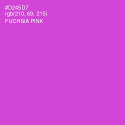 #D245D7 - Fuchsia Pink Color Image