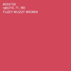 #D24759 - Fuzzy Wuzzy Brown Color Image