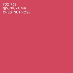 #D2475E - Chestnut Rose Color Image