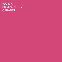 #D24777 - Cabaret Color Image