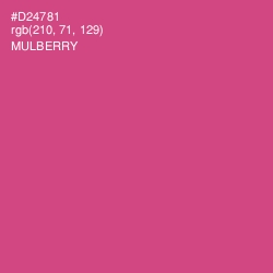 #D24781 - Mulberry Color Image