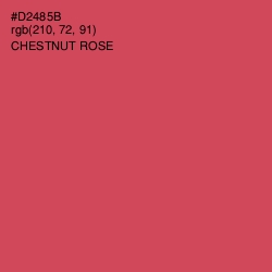 #D2485B - Chestnut Rose Color Image