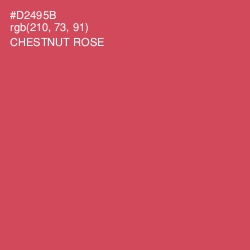 #D2495B - Chestnut Rose Color Image