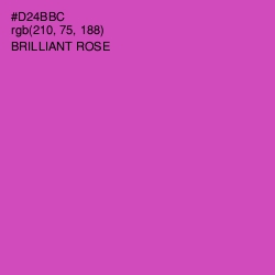#D24BBC - Brilliant Rose Color Image