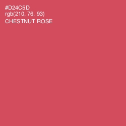 #D24C5D - Chestnut Rose Color Image