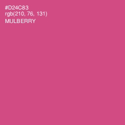 #D24C83 - Mulberry Color Image