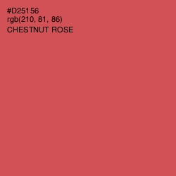 #D25156 - Chestnut Rose Color Image