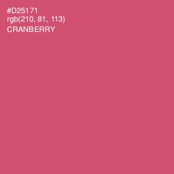 #D25171 - Cranberry Color Image