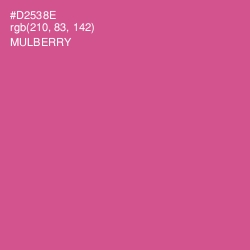 #D2538E - Mulberry Color Image