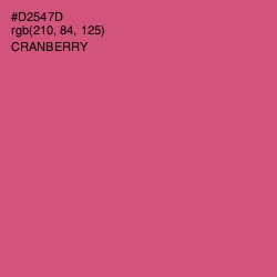 #D2547D - Cranberry Color Image