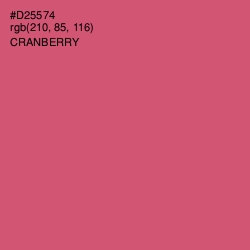 #D25574 - Cranberry Color Image