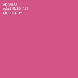 #D25583 - Mulberry Color Image