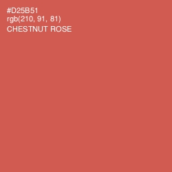 #D25B51 - Chestnut Rose Color Image