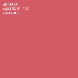 #D25B65 - Cabaret Color Image