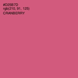 #D25B7D - Cranberry Color Image