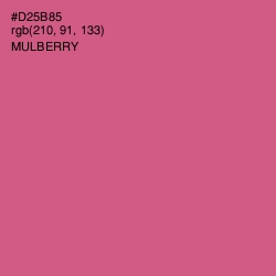 #D25B85 - Mulberry Color Image