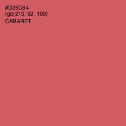#D25C64 - Cabaret Color Image