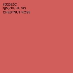 #D25E5C - Chestnut Rose Color Image