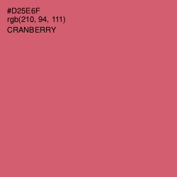 #D25E6F - Cranberry Color Image