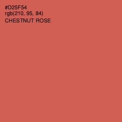 #D25F54 - Chestnut Rose Color Image