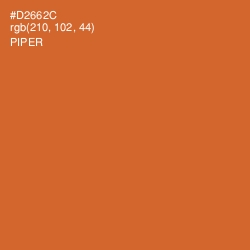 #D2662C - Piper Color Image