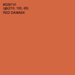 #D26741 - Red Damask Color Image