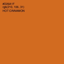 #D26A1F - Hot Cinnamon Color Image