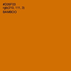 #D26F03 - Bamboo Color Image