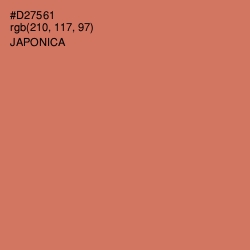 #D27561 - Japonica Color Image