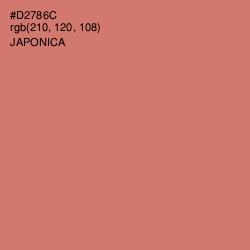 #D2786C - Japonica Color Image