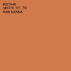 #D2794B - Raw Sienna Color Image