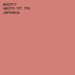 #D27F77 - Japonica Color Image