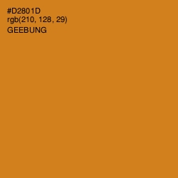 #D2801D - Geebung Color Image