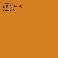 #D2801F - Geebung Color Image