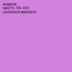 #D280DE - Lavender Magenta Color Image