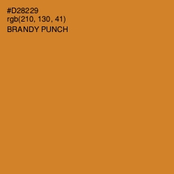 #D28229 - Brandy Punch Color Image