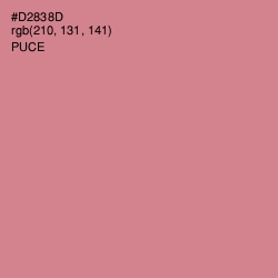 #D2838D - Puce Color Image