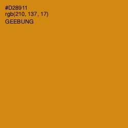 #D28911 - Geebung Color Image