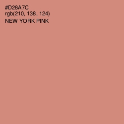#D28A7C - New York Pink Color Image