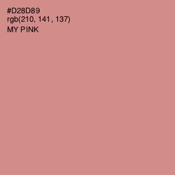 #D28D89 - My Pink Color Image