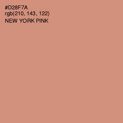#D28F7A - New York Pink Color Image