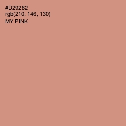 #D29282 - My Pink Color Image