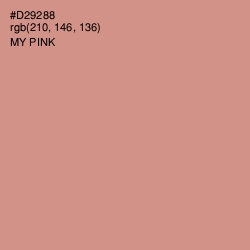 #D29288 - My Pink Color Image