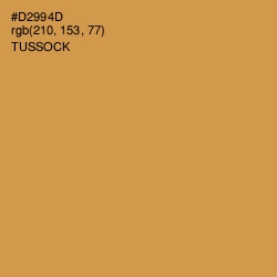 #D2994D - Tussock Color Image