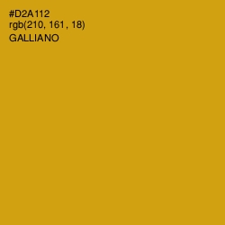 #D2A112 - Galliano Color Image