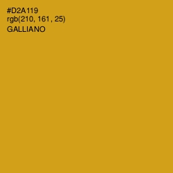 #D2A119 - Galliano Color Image