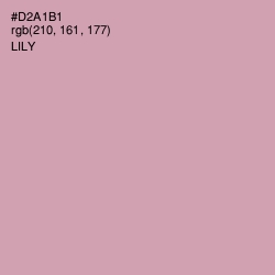 #D2A1B1 - Lily Color Image