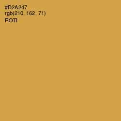 #D2A247 - Roti Color Image