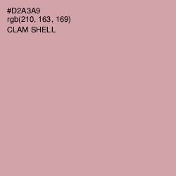 #D2A3A9 - Clam Shell Color Image